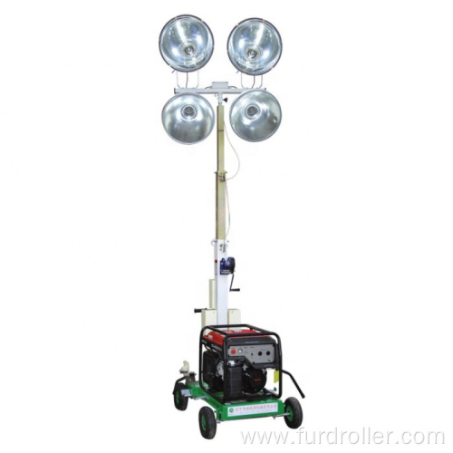 Portable lighting tower LED vertical mast trailer mobile light tower FZM-1000B